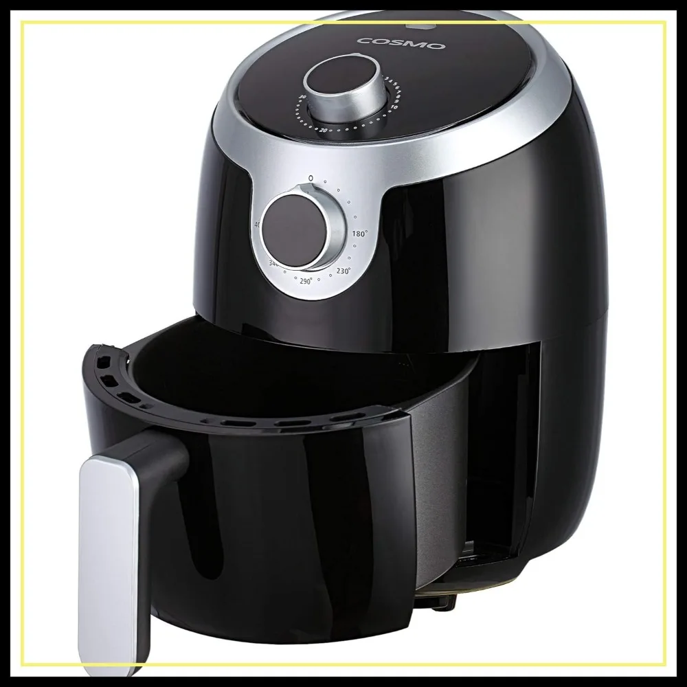 

2.3 Quart Electric Small Air Fryer with Temperature Control, Timer, Auto Shut-Off, Non-Stick Tray, 1000W Compact Mini Air Fryer