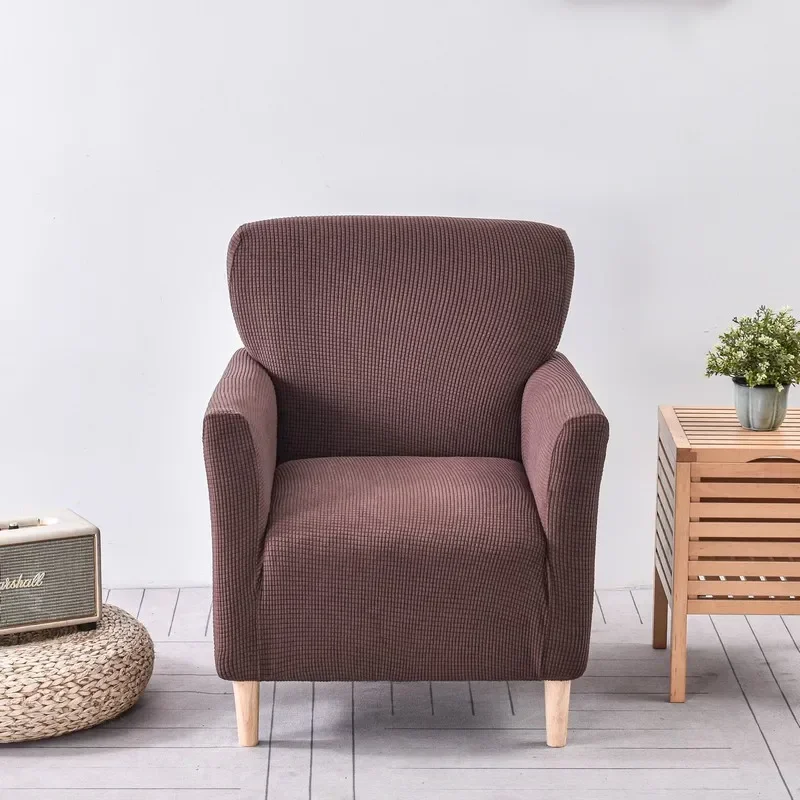 

2024 New Corn Fleece Elastic Single Sofa Cover All-inclusive Universal Independent Internet Cafe Seat Sofa Cover