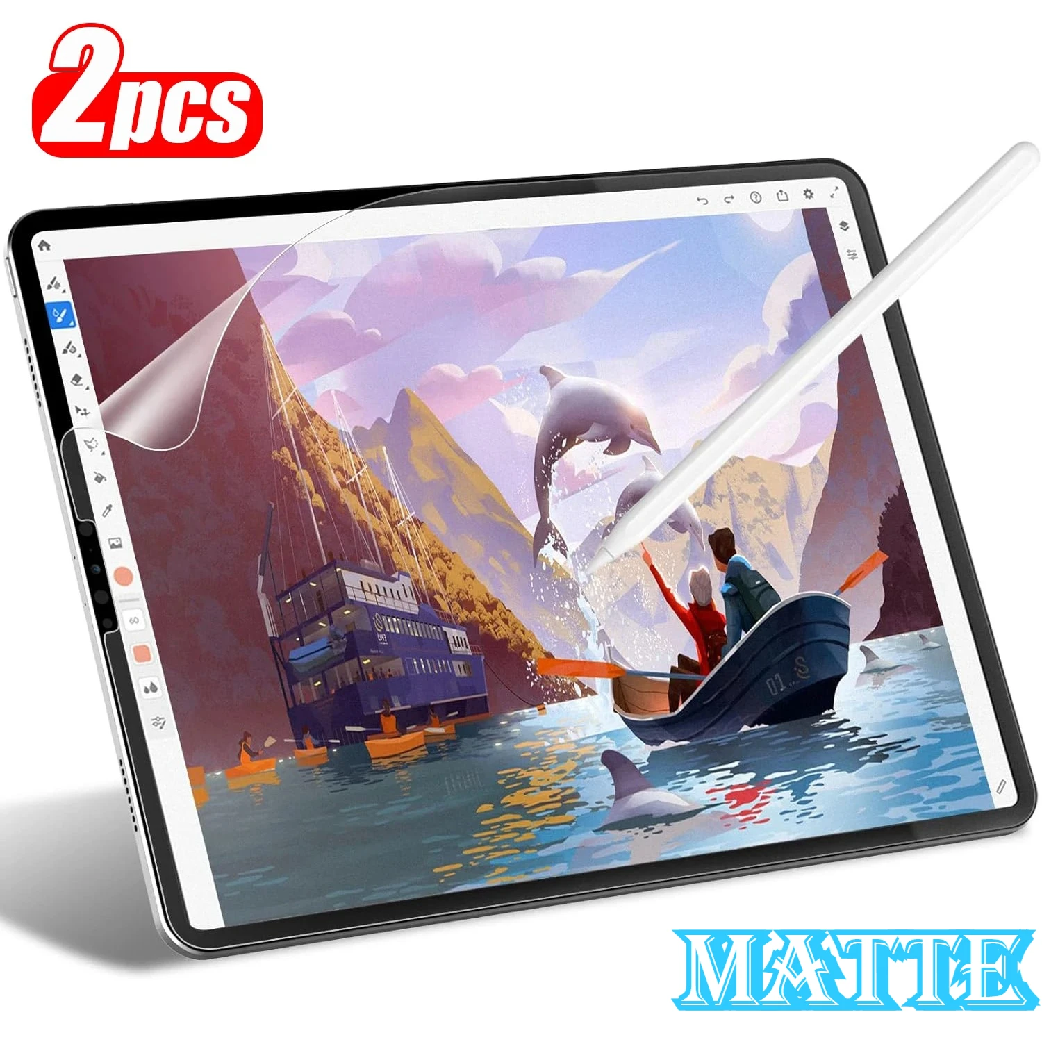 

2pcs Matte Paper Film Protector for Xiaomi Redmi Pad 2 SE 11 2025 8.7" Pro 12.1 2024 K Pad 8.8 10.61 Screen Protector Full Cover