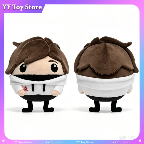 New Aphmau Aaron Plush Toy White Hoodie Character Soft Plush Figure Kawaii Home Ornament Collection Birthday Gift For Fans