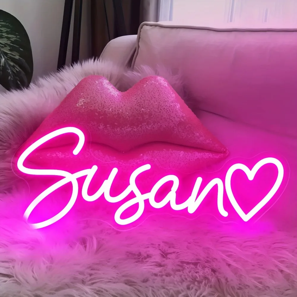 Custom Neon Sign Personalized Name Sign Led Neon Night Light Birthday Gifts Room Bedroom Decoration Wall Wedding LED Neon Lamp