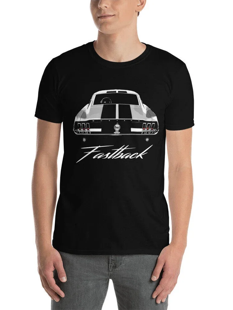 1967 Fastback Mustang Collector America Muscle Car Gift T-Shirt Short Sleeve Casual 100% Cotton O-Neck Summer Mens T-shirt