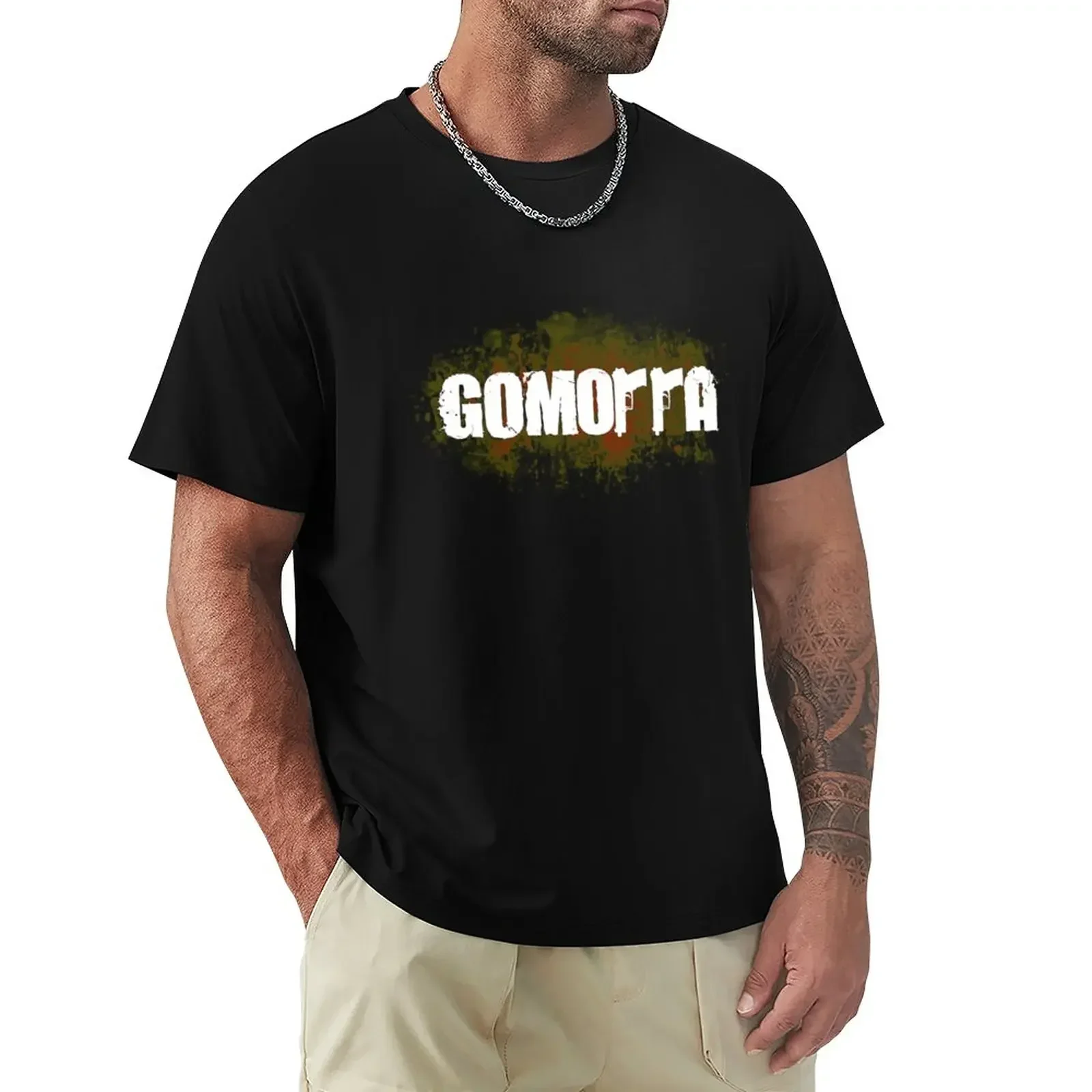

a bloody words gomorra T-Shirt Short sleeve tee sublime mens graphic t-shirts Summer fashion New Arrival Cotton Short Sleeve2024