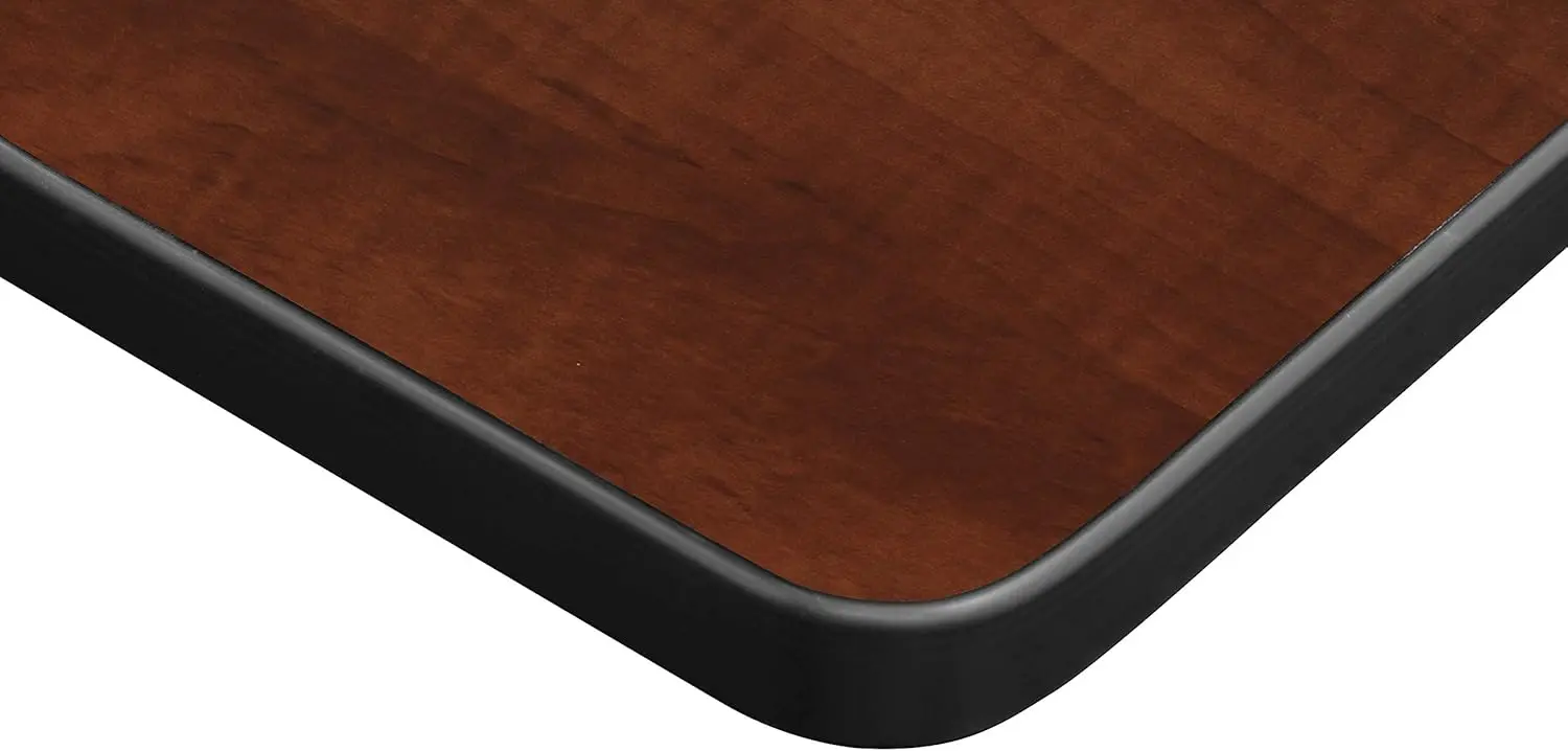 Kee 48"" Square Breakroom Table- , Cherry Top, Chrome Legs (Tb4848Chbpcm)