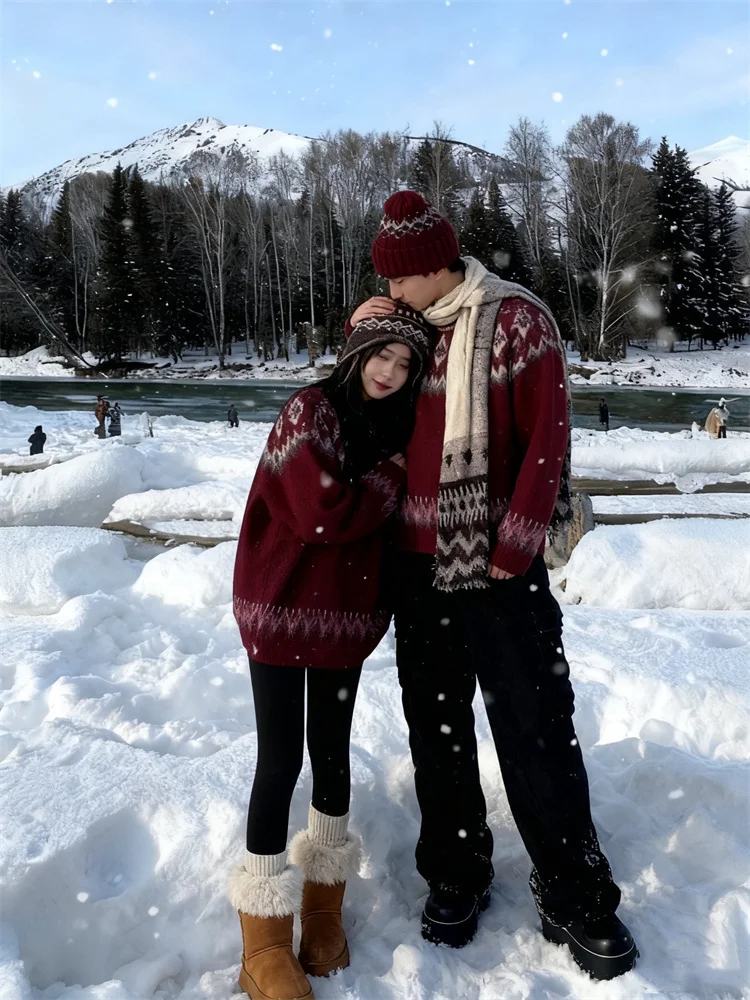 

ZAZOMDE мужской зимний рождественский свитер уродливый праздничный пуловер вязаный топ с праздничным легким теплым для дома и улицы