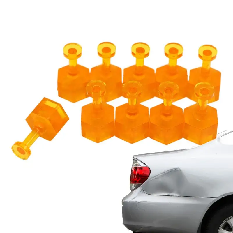 10pcs Dent Puller Auto Dent Puller Removal Tool Automotive Paintless Dent Repair Glue Tabs Vehicles Dent Lifter Glue Tabs