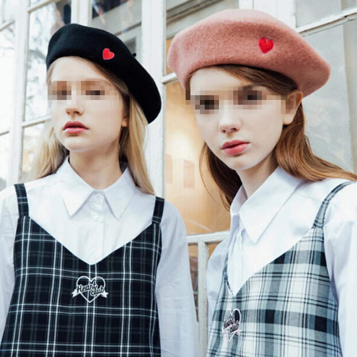 

Love Embroidered Beret Hat Women French Cap Warm Elastic Texture Fashion Winter Stylish Easy Size Fits Most
