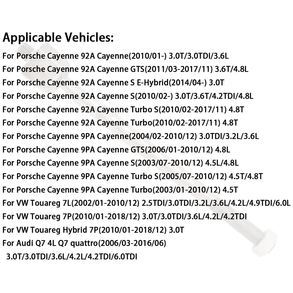 نهاية قضيب التعادل لبورشه كايين 92A 9PA توربو S GTS VW طوارق أودي Q7 7L0422817D 7L0422821 ملحقات وصلة كروية التوجيه #6