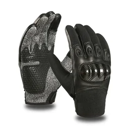 Breathable Finger Level 5 Anti Cutting Sheepskin Gloves Kevlar knuckle Carbon Shell Military Training Fans Men Tactical Items