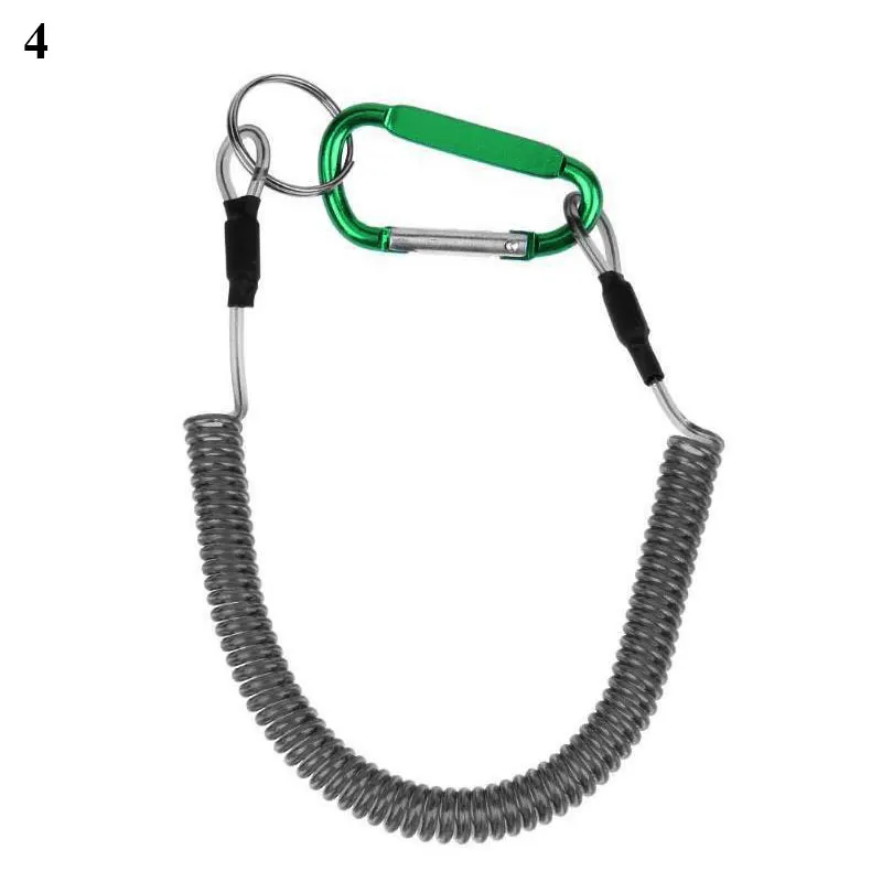 Spiral Stretch Keychain Elastic Spring Rope Key Ring