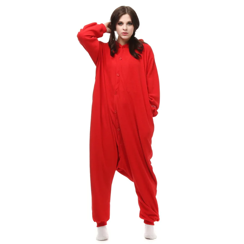 HKSNG New Animal Adult Elmo Sesame Cookie Kigurumi Pajamas Monsters Family Party Fleece Onesies Cosplay Costumes For Women Men