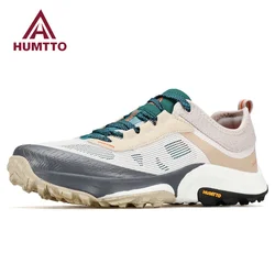 HUMTTO Shoes for Man Breathable Sneaker Brand Luxury Designer Running MensTrainers Summer Black Non-Leather Casual Men Sneakers