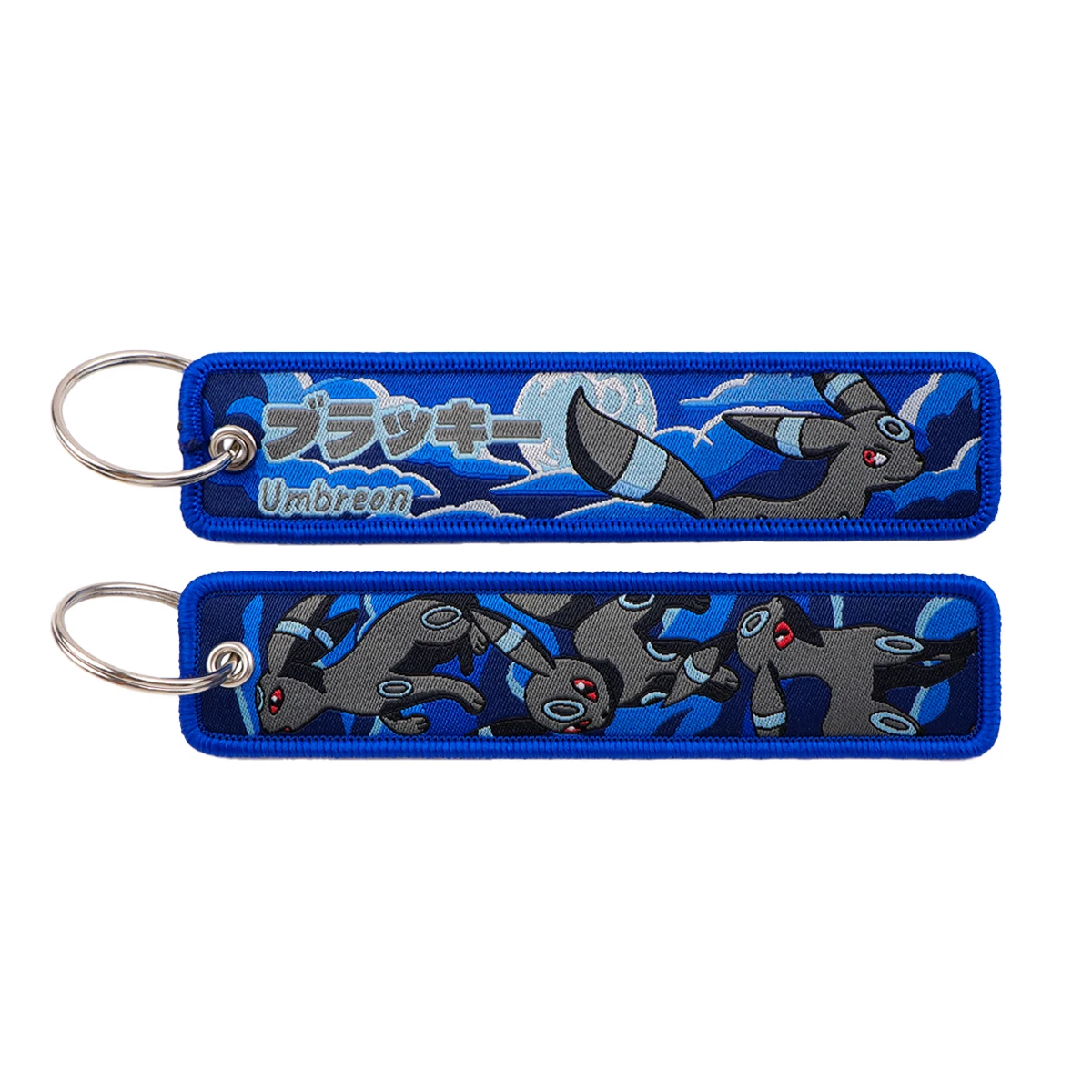Japanse Anime Game Monster Key Tag Borduren Sleutelaanhangers Houder Mannen Vrouwen Sleutelhanger Sleutelhanger voor Motorfietsen Accessoires