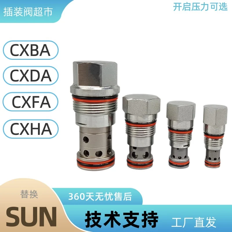 

CXBA CXDA CXFA CXHA One-way Thread Cartridge Valve Instead of SUN