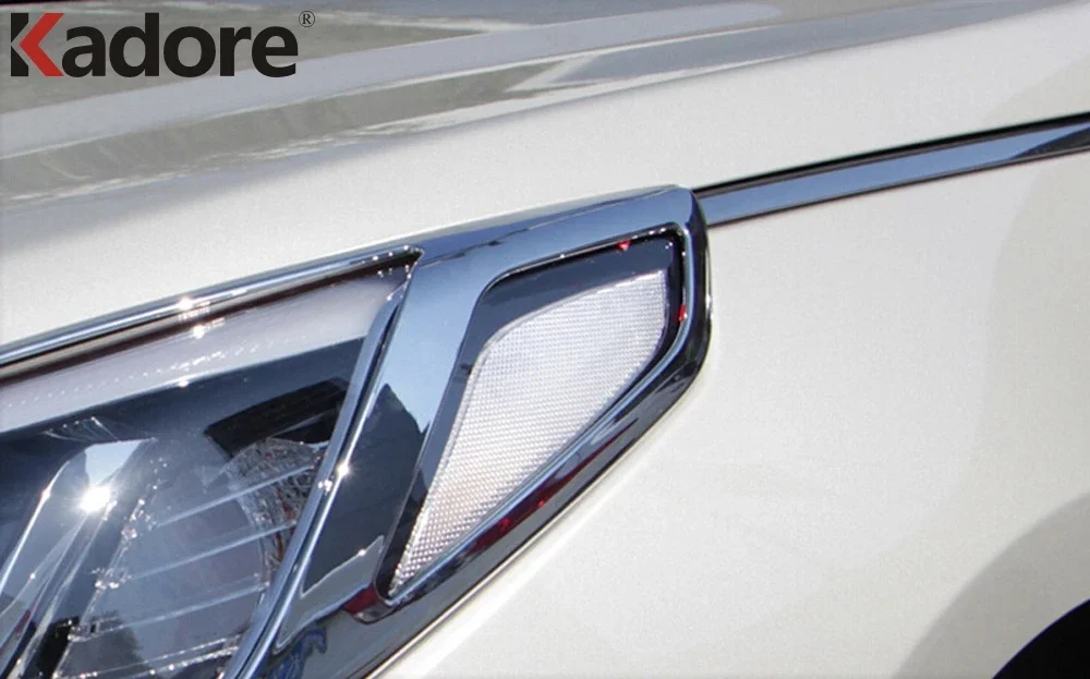 Chrome Front Head Light Lamp Cover For Hyundai Sonata 2015 2016 Headlight Shade Hood Trim Frame Car Styling