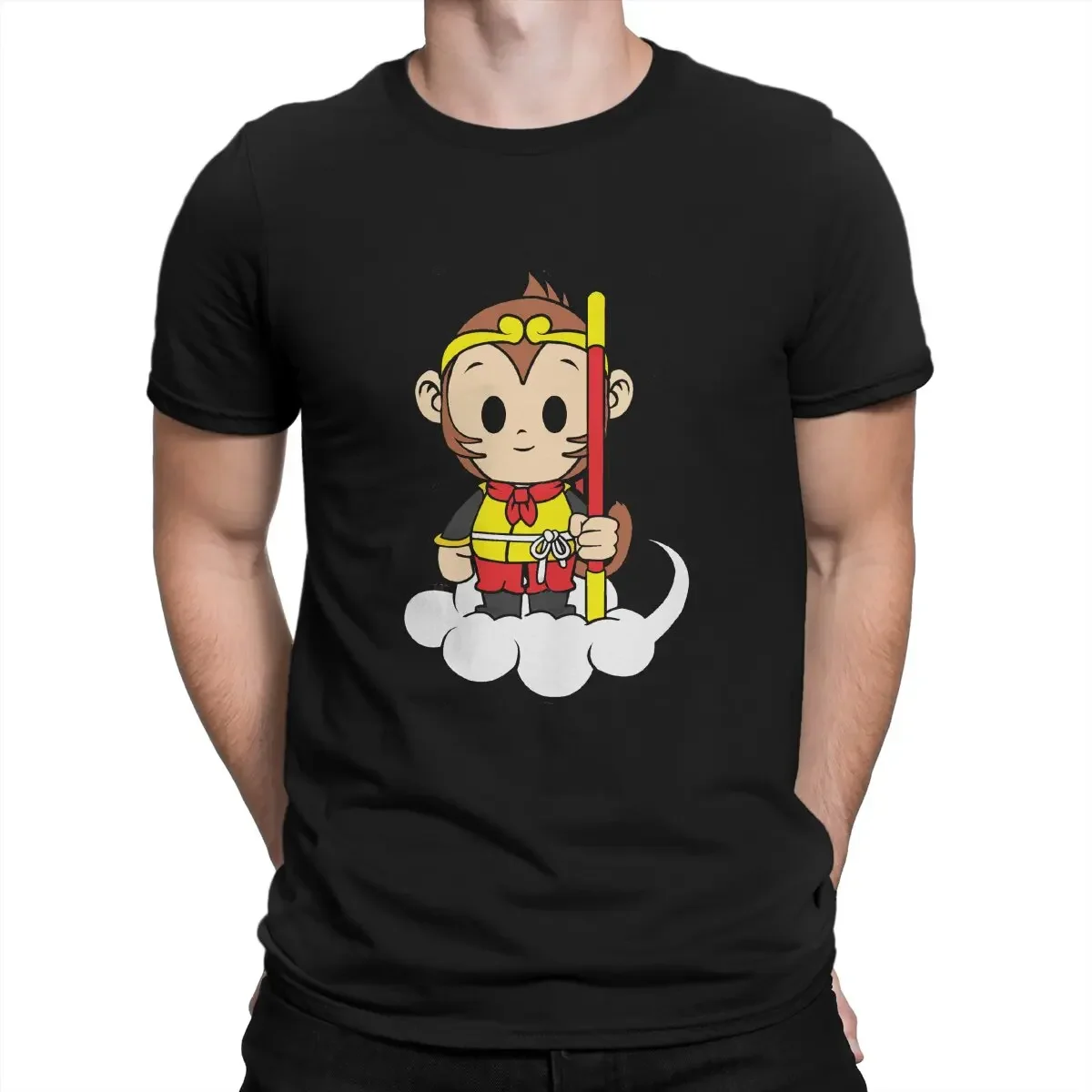 

Chibi Distinctive T Shirt Harajuku Sweatshirts Hipster The Monkey King Man TShirt graphic t shirts harajuku streetwear