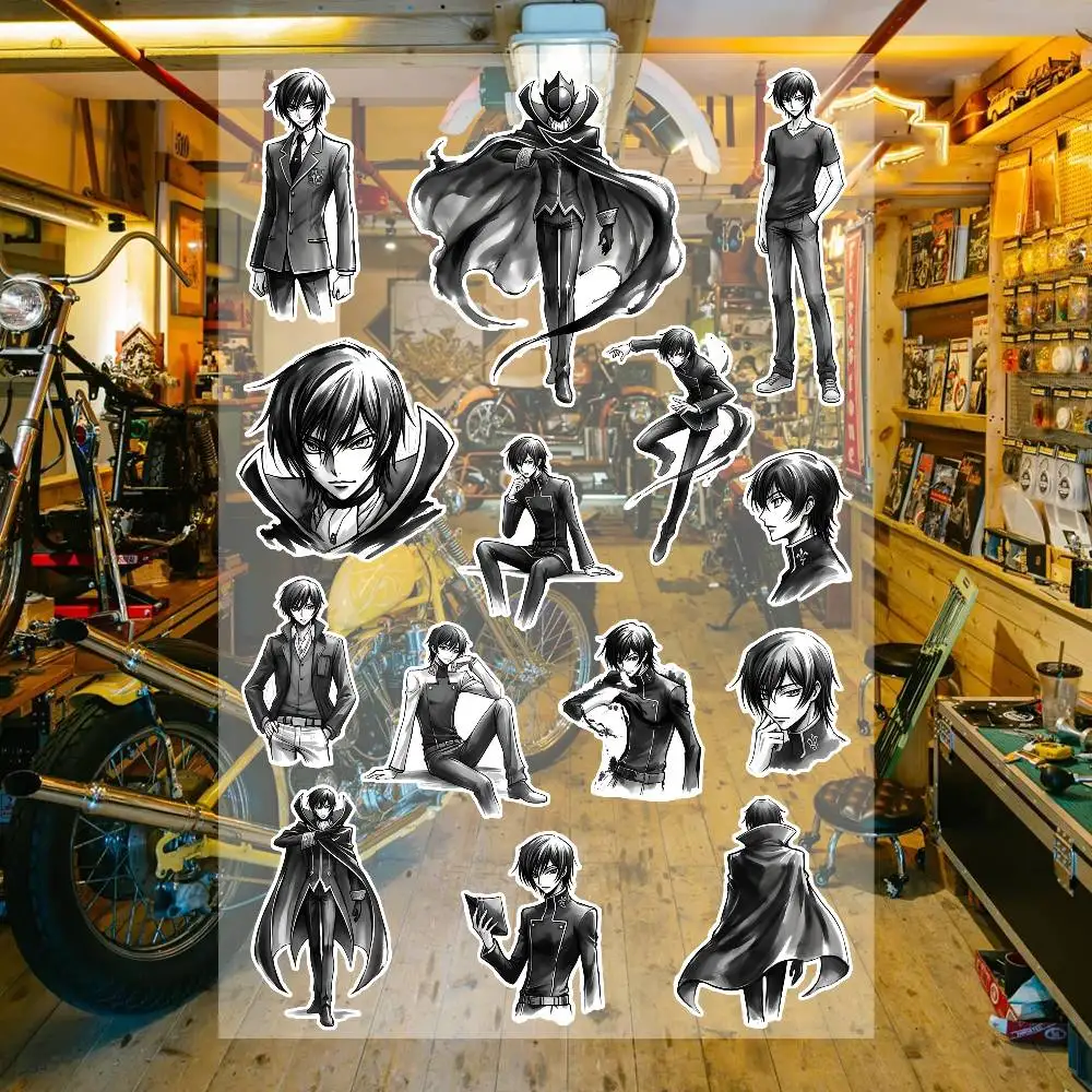 Anime C-Code Geass Lelouch Aesthetic Graffiti Stickers Waterproof PVC Decals for Car Motorcycle Skateboard Helmet Notebook