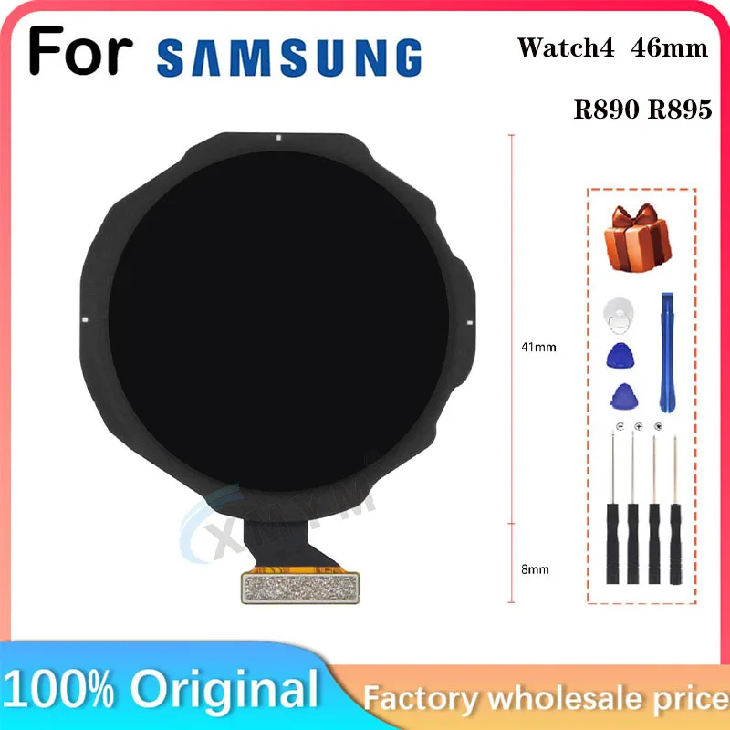 For Samsung Galaxy Watch 4 Classic 46MM SM-R890 SM-R895 Smart Watch LCD Display Parts Replace and Repair