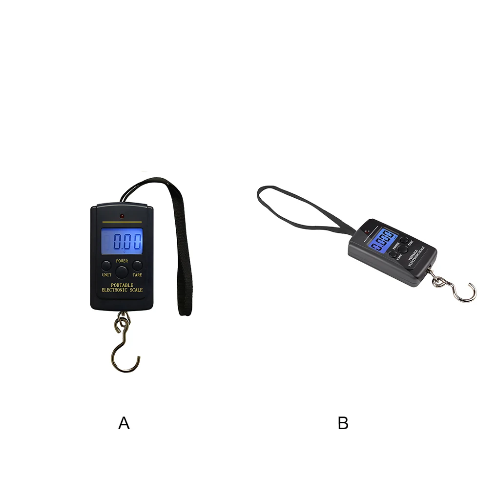 

40Kg Hanging Scale LCD BackLight Electronic with Hook Fishing Travel Luggage Weighing Tool for Home Shop Outdoor