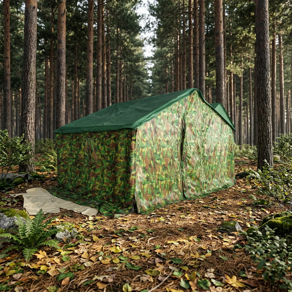Construction project Double roof tent 3 * 4 outdoor thickened rainproof beekeeping camouflage waterproof Oxford cloth
