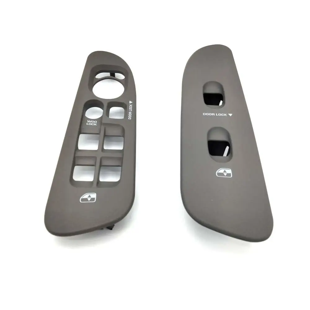 

2Pcs For 02-05 Dodge Ram 1500 2500 3500 Quad Cab Door Window Switch Bezel Taupe