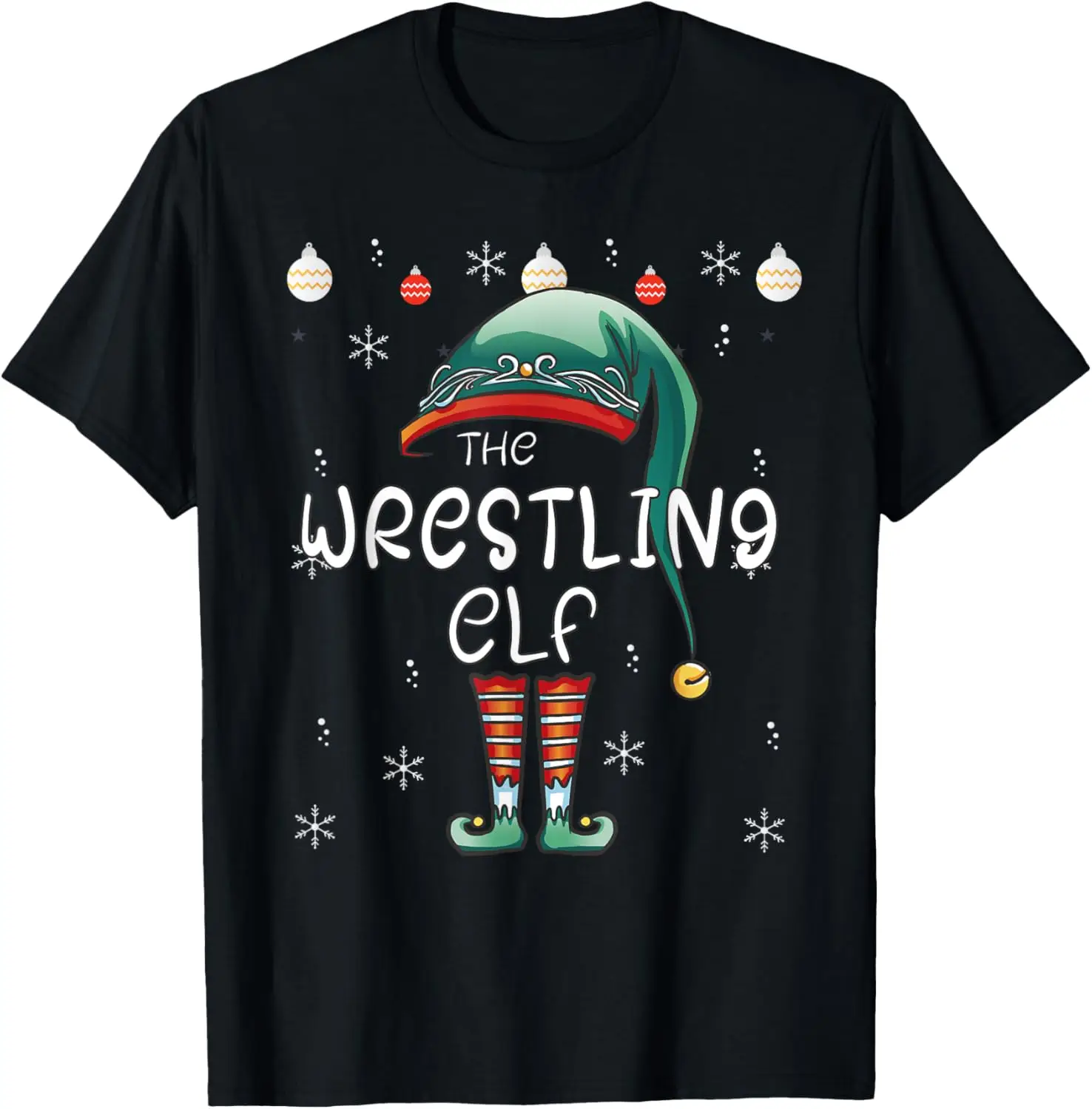 Christmas Pajama | The Wrestling Elf T-Shirt