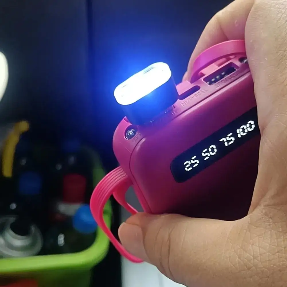 USB Car Ambient Light Colorful Mini USB Night Lamp Portable Multi-functional Lighting Accessory Atmosphere Signal Light