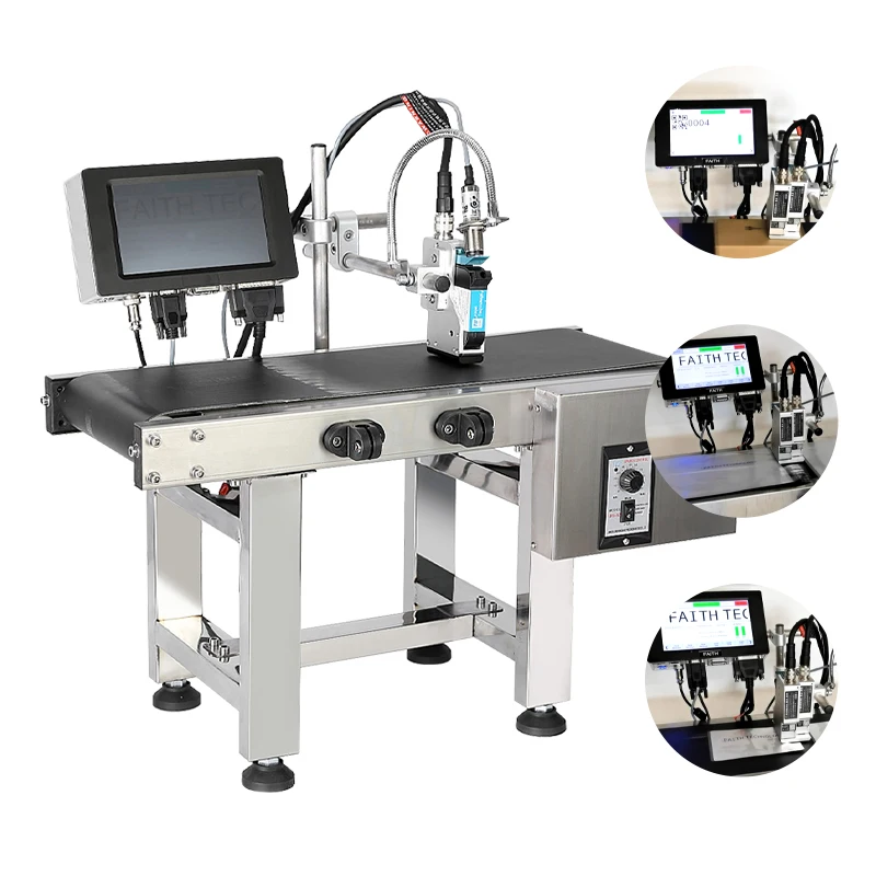 Faith automatic spray inkjet coding machine printer online batch coding expiry date stamping date coding machine