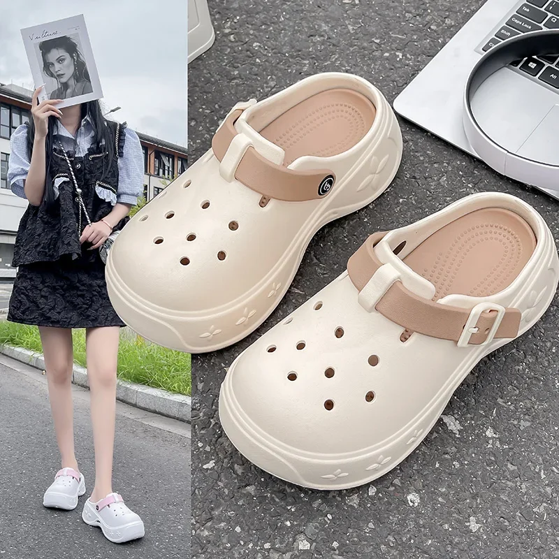 

Женские летние нескользящие пляжные сандалии на толстой подошве для верхней одежды