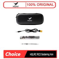 HGLRC RC2 Soldering Iron-OLED HD Display, Smart Constant Temperature - Compatible with TS/T12 Soldering Iron Tips for FPV Drone