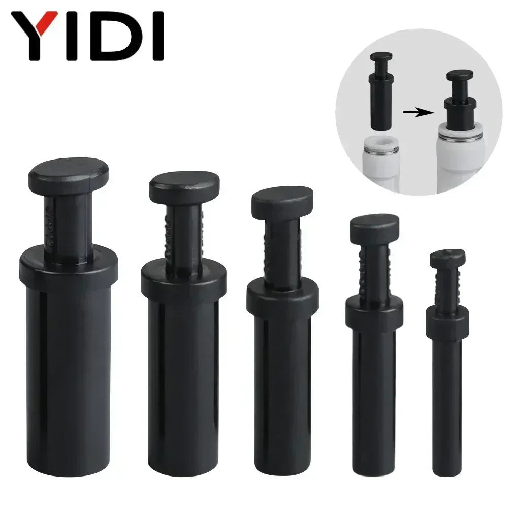 5pcs Hose Plastic Plug Pneumatic Air Stop Push in Fittings Fitting Stoper Pipe Connectors Tubing Connector 4MM 6MM 8MM 10MM 12MM