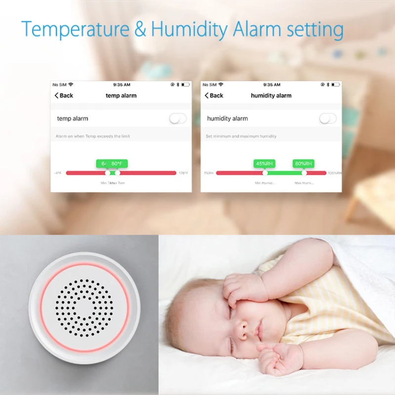 Tuya Alarm Smart Siren Wifi Alarm Sensor Sound Light Alert USB Smart Sensor Compatible With Alexa Home For Home Security