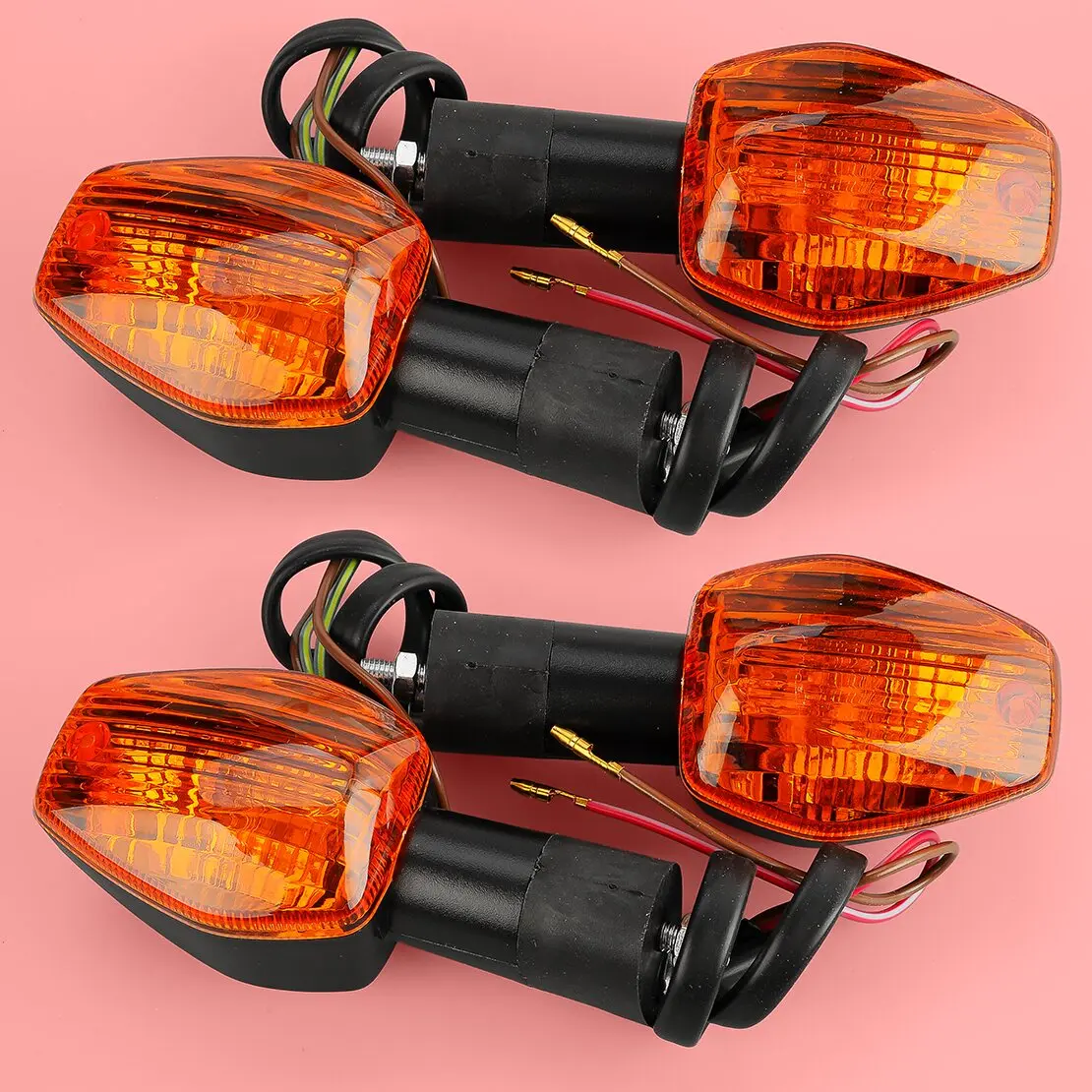 2 Pair Motorcycle Universal Turn Signal Indicator Blinker Fit For Honda XL 700 V Transalp F4 F5 CB400 CBR600 CBR1000