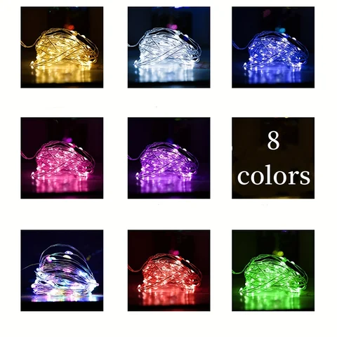 Colored Battery Fairy Lights, 10 Pack