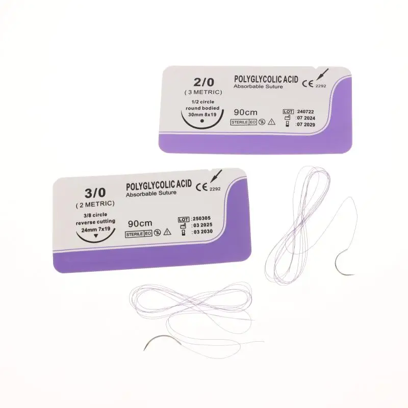 90CM With Needle 2/0 3/0 4/0 Absorbable Suture Thread Pet Dog Specific Teaching Demonstrations Exercises Use
