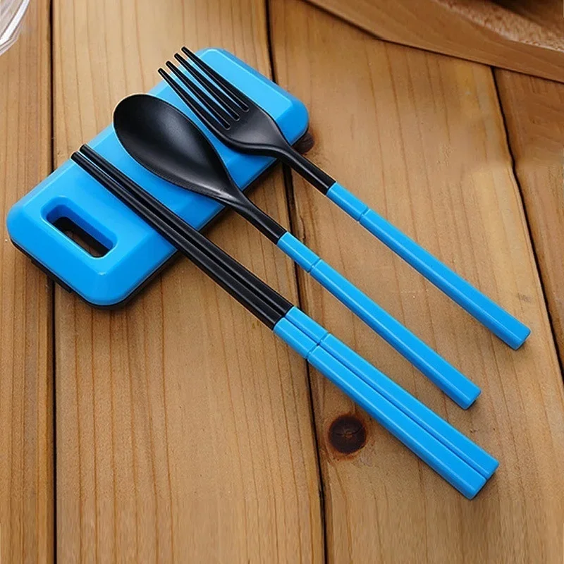 Folding Travel Dinnerware Set Tableware Cutlery Set for Kids Bento Lunch Accessories Travel Cutlery Outdoor Convenience Tools