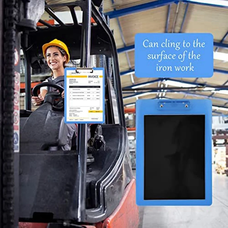 مشبك حافظات مغناطيسي بحجم حرف ، مشبك قياسي ، مظهر منخفض ، 9X12.5Inch ، مناسب للثلاجة ، المكتب ، المنزل