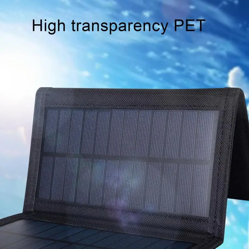 Outdoor Solar Panel Charger For Cell Phone Power Bank Portable And Foldable Charger For Travel Outdoor Camping Tourism Fishing