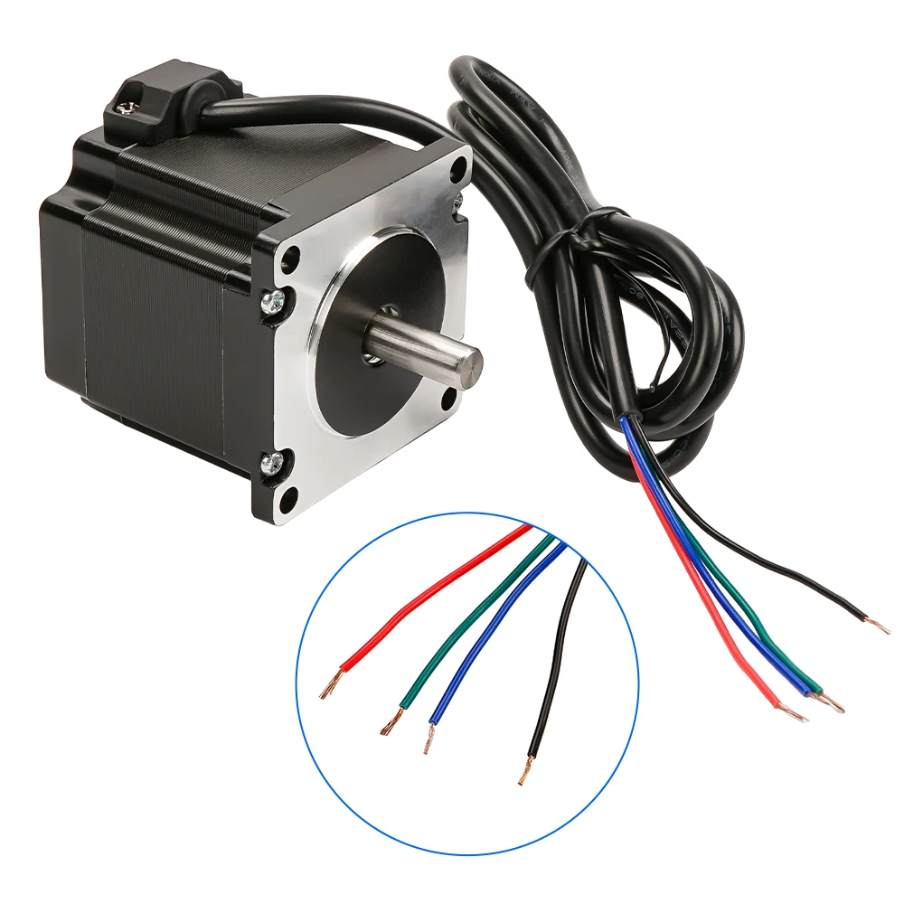 Nema23 56mm 57 Stepper Motor Single/Dual Shaft 8mm 57HS56 3A 1.2N.m 57BYGH 4 Lead for 3D Printer CNC Router Laser Engraver Motor