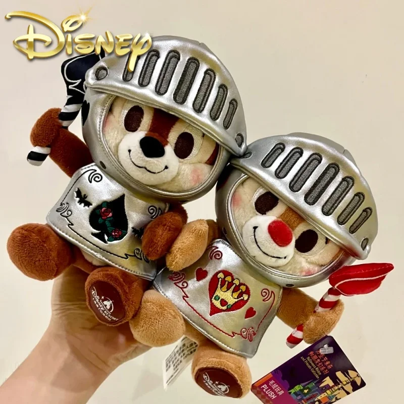 Llavero de peluche Original de Disney Chip y Dale para Halloween, almohada de peluche de dibujos animados, decoraciones, regalo de cumpleaños y Navidad, juguete