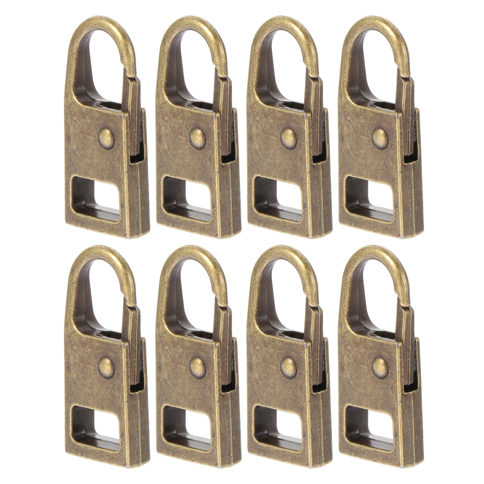 8pcs Pullers Replacement Heads Removable Zipper Tags Zipper Repair Tools For Clothes Bags Sewing Accessories