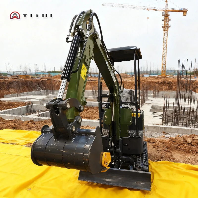 1,2 Tonnen Minibagger, hochwertiges Ce Epa Euro, 5-farbig, maßgeschneidert, mehrere Zubehörteile, kostenlose Lieferung, Fabrikversand