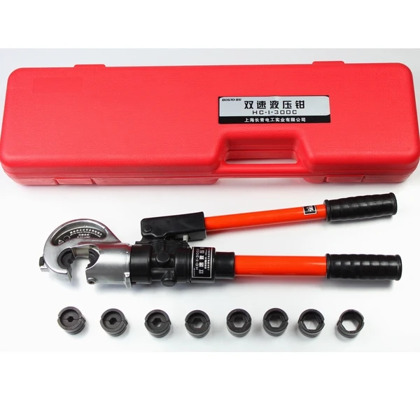 35-300mm2  13 Ton Force Hydraulic Hand Cable Lug Crimper Hydraulic Crimping Tool