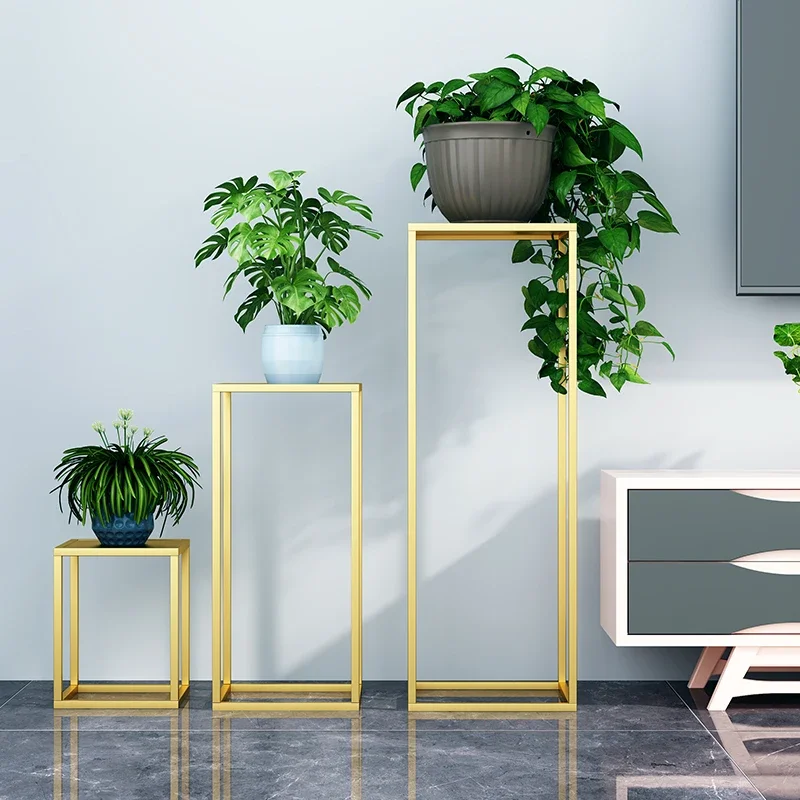 Nordic Minimalist Flower Stand Aesthetics Display Living Room Plant Flower Pot Stand Designer Porte Plantes Home Furniture