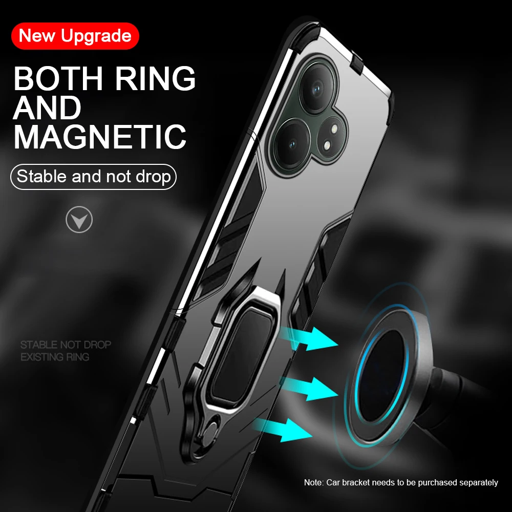 Magnetic Phone Case For Realme GT 6T Neo6 SE 2024 6.78inch with Ring Stand Protective Shell Realmy GT6 GT6T Realmi Neo 6 Neo6se