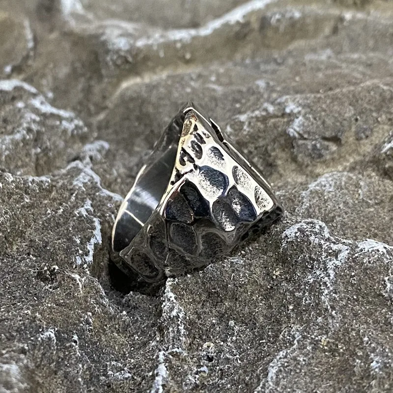 Cross Rvs Ring God Geloof Geometrische Vintage Punk Mens Ring Mode Gift Gothic Sieraden Goud Staal Kleur Hip Groothandel