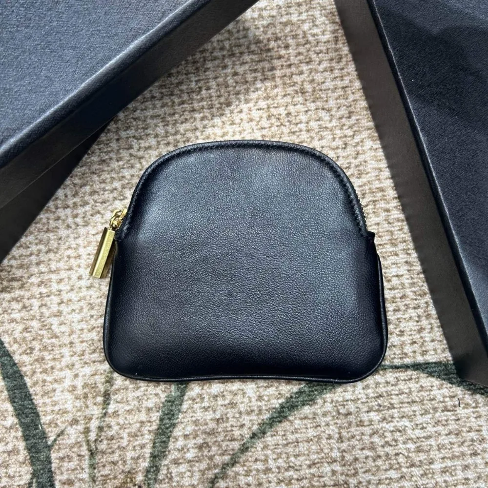 New Leather Change Clutch Storage Box Light Portable Travel Pendant Cute Change Card Bag Niche Design Unique Advanced Simple
