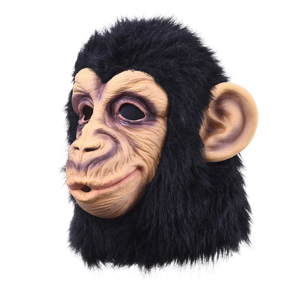 NEW Gorilla Monkey Halloween Masks Adult Full Face Funny Mask Latex Halloween Party Cosplay Costume Masquerade Realistic Masks