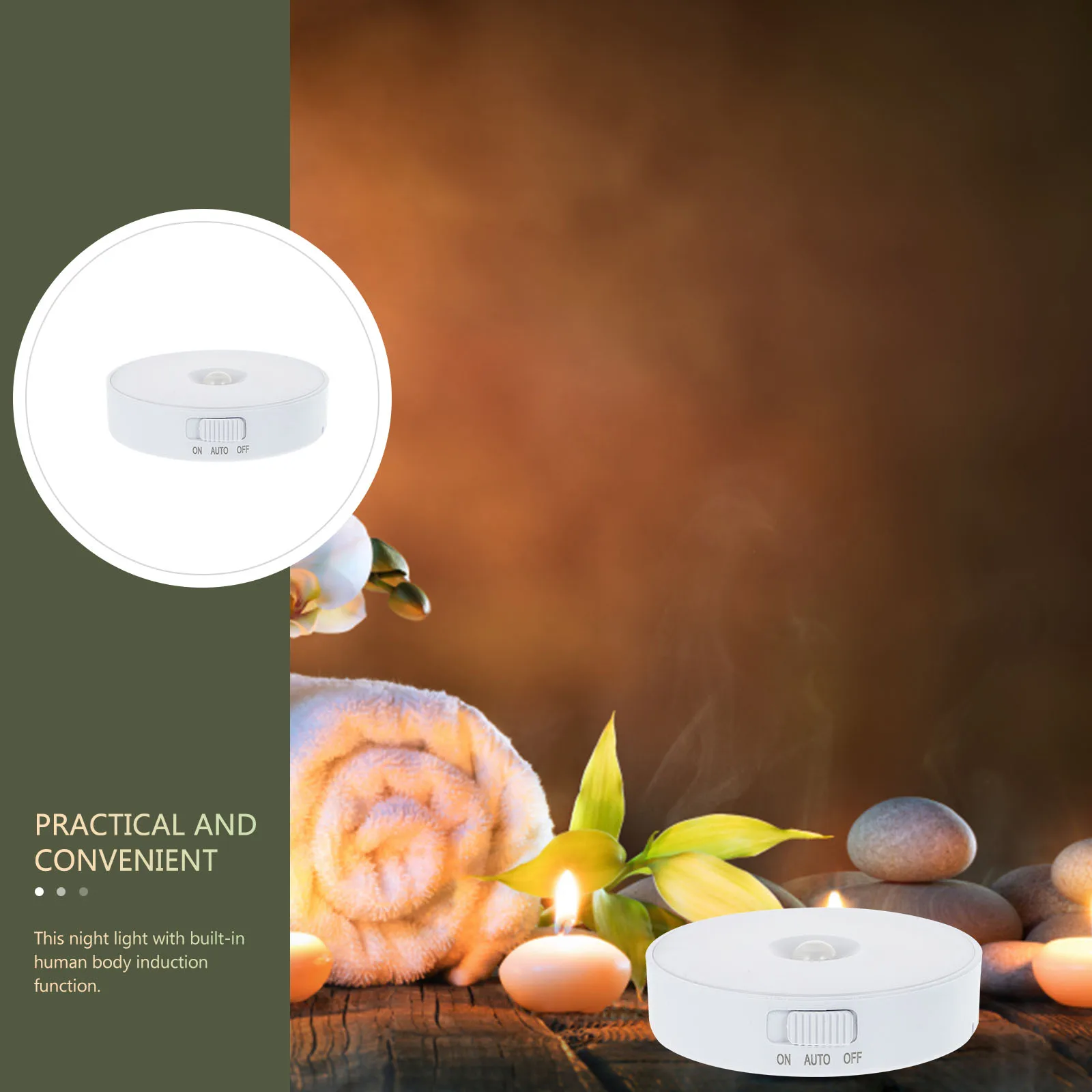 

Small Night ABS Material USB Charging Body Sensing Wardrobe Use Bedside Light Automatic On Off Multipurpose Night