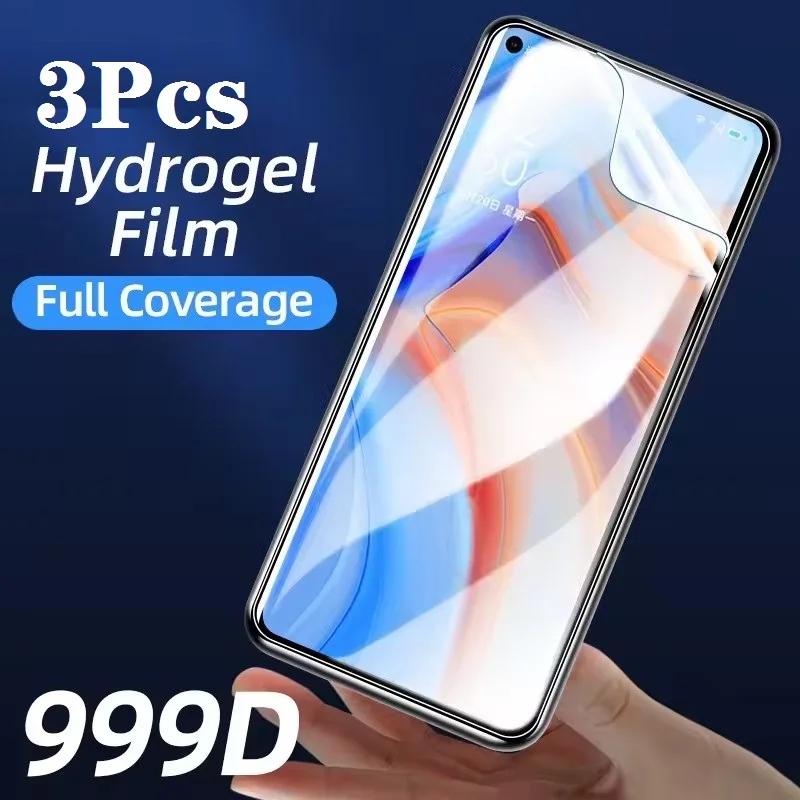 3 Stück Hydrogelfolie für OPPO Reno 11 Pro Plus 8T 5G 12 7 Z 6 10 9 13 Displayschutzfolien, kein Glas